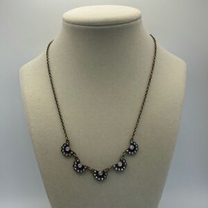 Vintage AERO Pink Crystal Necklace